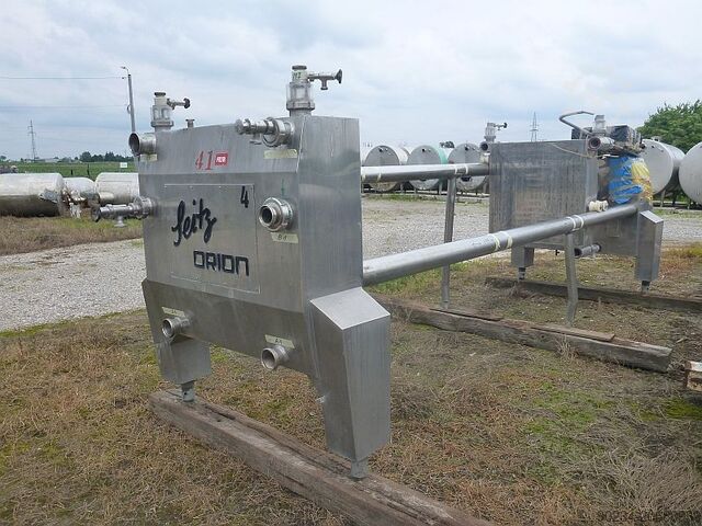 1000 mm x 1000 mm roestvrijstalen klarende filterpers Seitz Orion Type OF 100/150, 310 m² SEITZ OF100/150