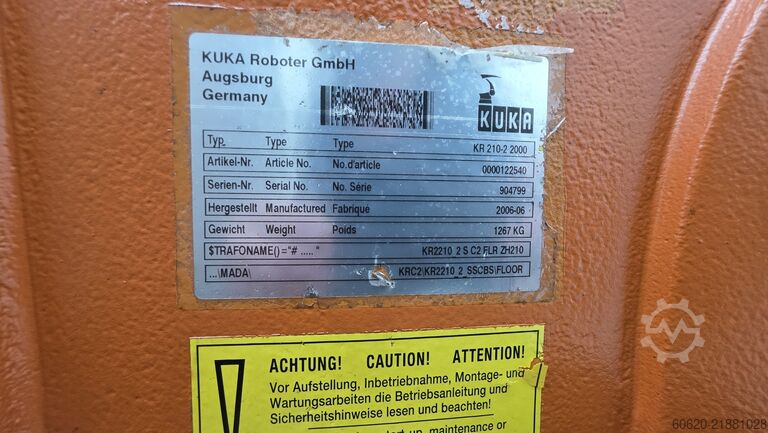 Industrial robot KUKA KR 210-2 2000