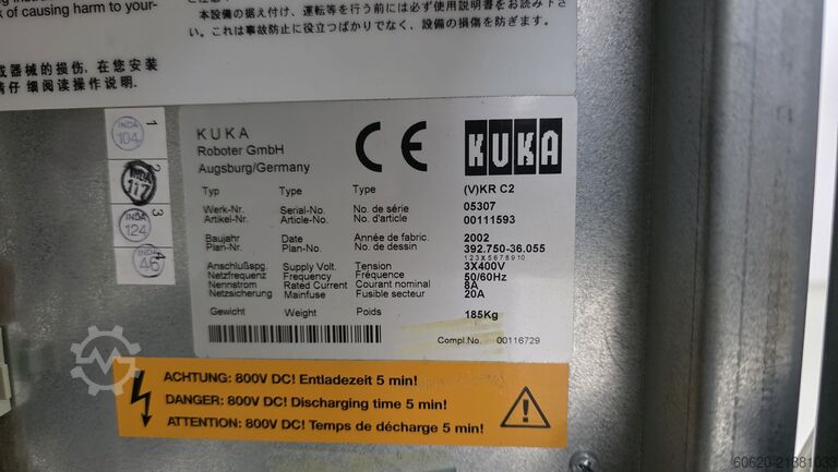 βιομηχανικό ρομπότ KUKA KR 210-2 2000   (V)KR C2 ed05