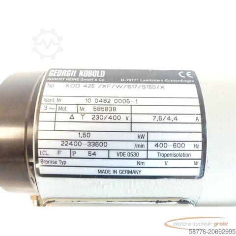 Georgii Kobold Motor Georgii Kobold GMN TSE 60cg x 315 / 36000 + GEORGII KOBOLD KOD 425/XF/W/S17/S150X - ungebr.-
