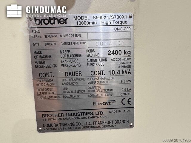 Centro de usinagem vertical Brother Speedio S700X1