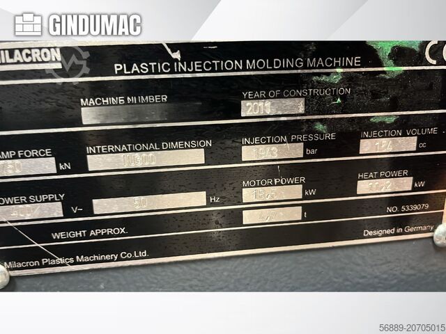 Máquina de moldeo por inyección eléctrica Milacron ELEKTRON 75
