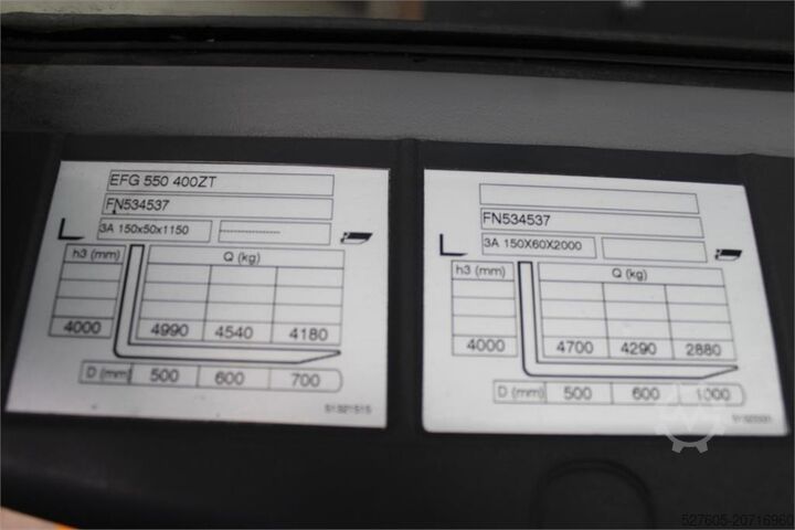 Vorkheftruck Jungheinrich EFG 550 400 ZT