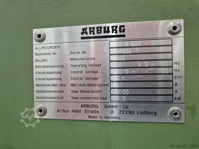 Spuitgietmachine ARBURG Allrounder 270-M-500-90