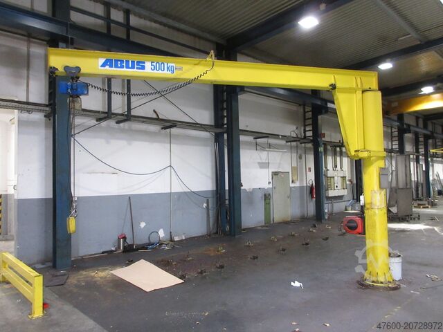 Column swing crane Chain Hoist Abus VS Kran Drehkran Hallenkran 0,5t Abus Kettenzug L 4,6m NL 500Kg H3,45m