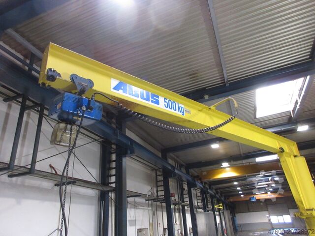 Column swing crane Chain Hoist Abus VS Kran Drehkran Hallenkran 0,5t Abus Kettenzug L 4,6m NL 500Kg H3,45m
