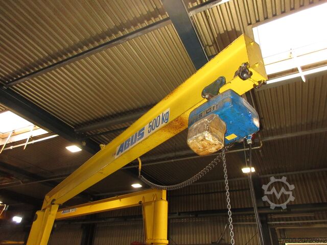 Column swing crane Chain Hoist Abus VS Kran Drehkran Hallenkran 0,5t Abus Kettenzug L 4,6m NL 500Kg H3,45m