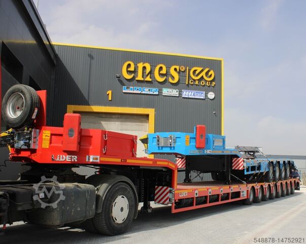 Dieplader voor het vervoer van bouwmachines Lider Lowbed 5 axles