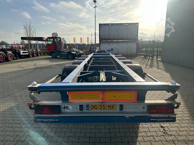 Transport av containrar Contar 40FT HIGH CUBE chassis / liftaxle / drumbrakes ...