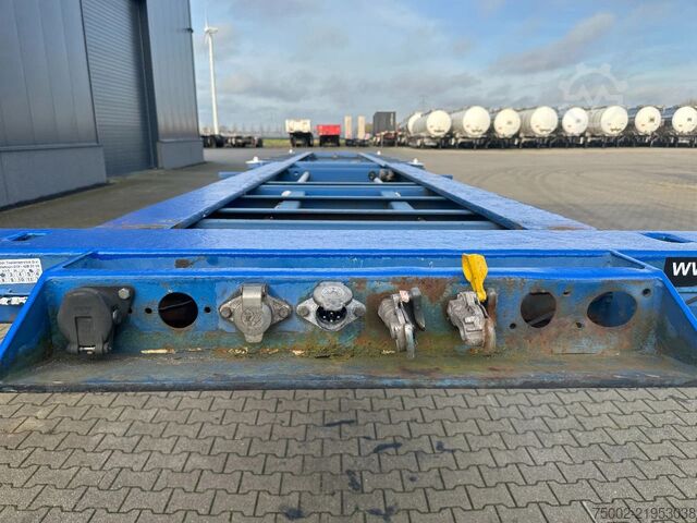 Transport av containrar Contar 40FT HIGH CUBE chassis / liftaxle / drumbrakes ...