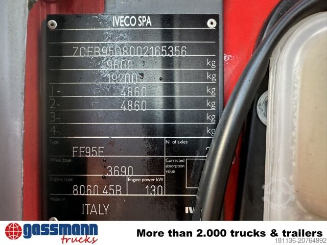 Camion de pompiers Iveco FF 95 E 18 4x4, SW 2000, Feuerwehr, LBW MBB