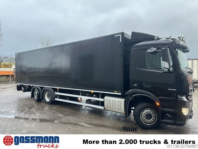 Box truck Mercedes-Benz Antos 2536 L 6x2, Lenk-/Liftachse, MBB LBW