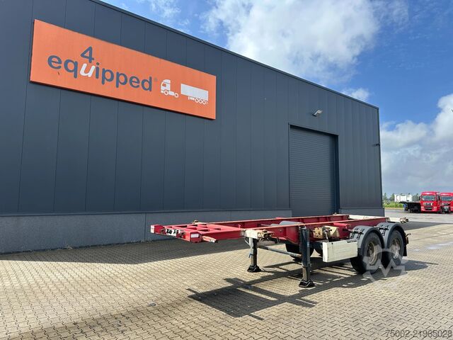 Transporte de contenedores Krone 2-axle 20FT chassis / BPW + drumbrakes, / airsu...
