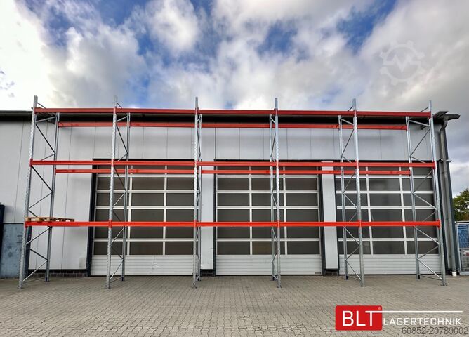 Regał przemysłowy ca. 14 lfm. Palettenregale H: 650cm Fachlast: 3000 kg , 60 Palettenplätze