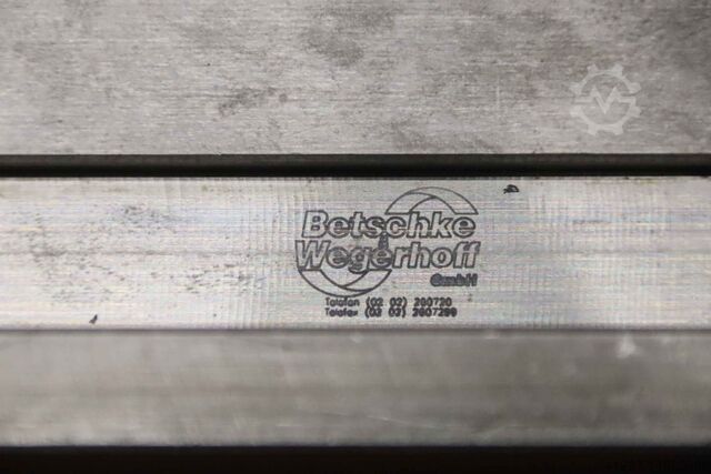 Biseladora partida 3320 mm Betschke Wegerhoff 12 mm 37° / 8 mm 35°