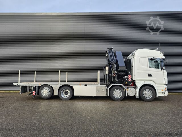 Læsseplatform Scania R480 8X2 / HMF 60 t/m + JIB / RETARDER