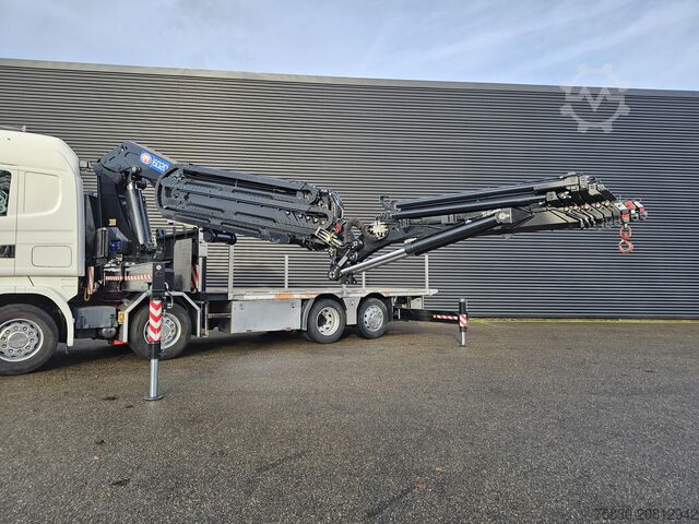 Læsseplatform Scania R480 8X2 / HMF 60 t/m + JIB / RETARDER