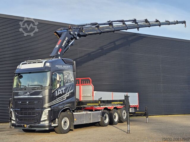 Platforma ładunkowa Volvo FH 540 8x4*4 / HIAB 548E-9 CRANE + WINCH / KRAN