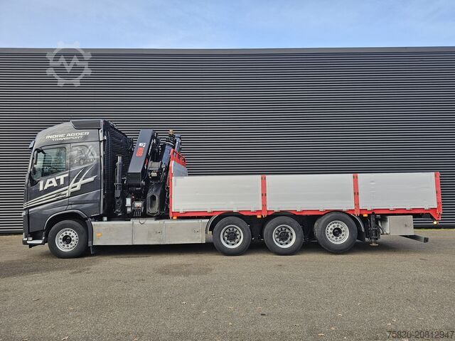 Platforma ładunkowa Volvo FH 540 8x4*4 / HIAB 548E-9 CRANE + WINCH / KRAN