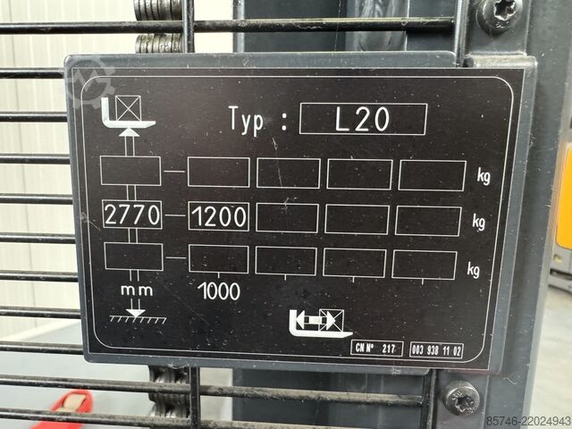L 20 como (1173) NUEVO / Sin usar !! LINDE L 20 as  ( 1173 ) NEW / Unused !!