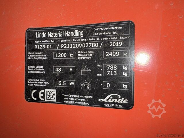 R 12 B * Triplex FFL !! LINDE R 12 B  * Triplex FFL !!