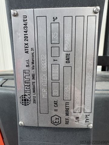 SWE 120 S * DEMO * Atex EX * Miretti 3D / Bölge 22 TOYOTA SWE 120 S  * DEMO * Atex EX * Miretti 3D / Zone 22