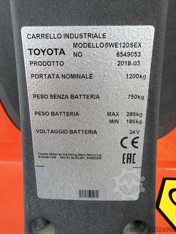 SWE 120 S * DEMO * Atex EX * Miretti 3D / Bölge 22 TOYOTA SWE 120 S  * DEMO * Atex EX * Miretti 3D / Zone 22