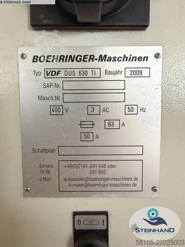 Cyklem řízený soustruh VDF-BOEHRINGER DUS 630 ti