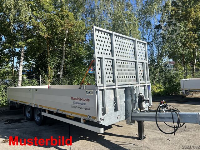 Remorcă deschisă Möslein THT 14,4 G 6,2 L  14,4 t Tandem- Pritschenanhänger- Tieflader