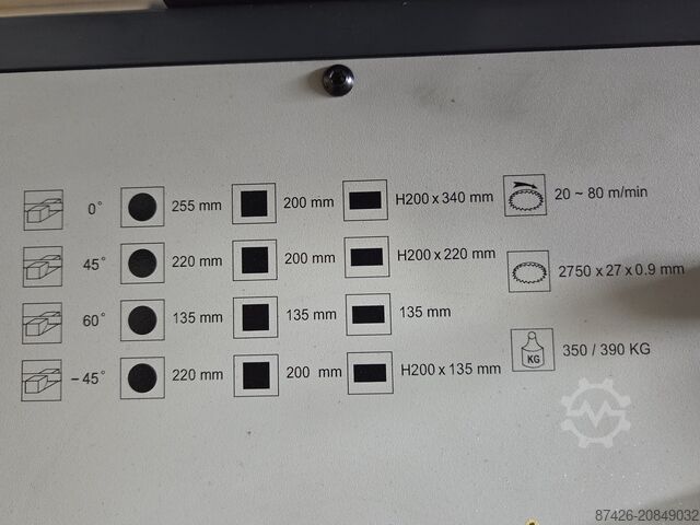 Band saw machine Rogi CY300NT