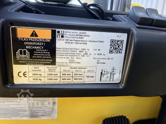 Chariot élévateur électrique à 4 roues Hyster J2.5XN