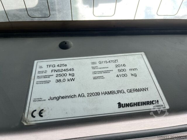 LPG gaffeltrucks Jungheinrich TFG425s