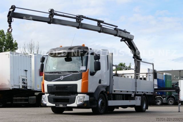 Ladbil med lad VOLVO FL 280 Pritsche Kran HIAB Bordwände Euro 6