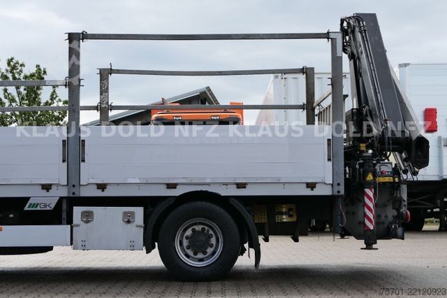 Ladbil med lad VOLVO FL 280 Pritsche Kran HIAB Bordwände Euro 6