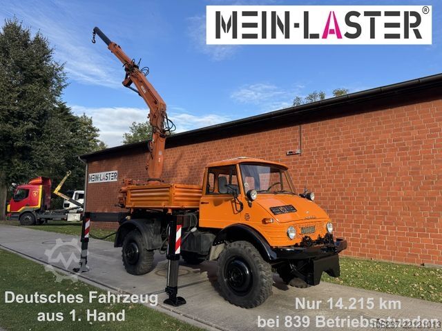 Autokranwagen UNIMOG U 1100 Atlas AK 3006 nur 14.215 km-1. Hand