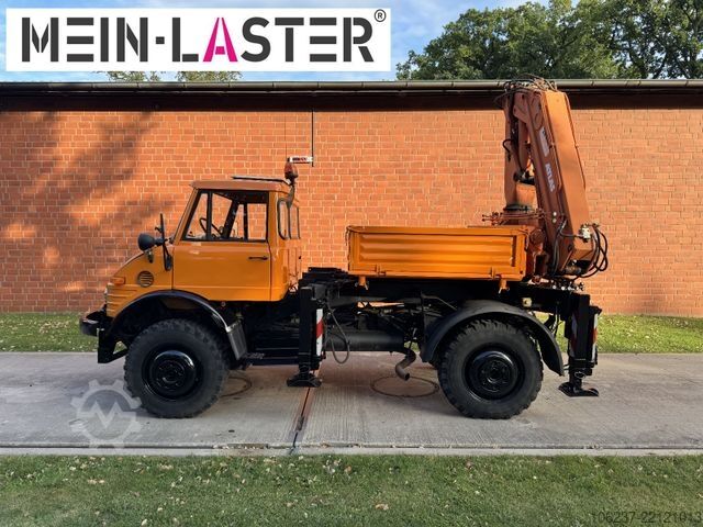 Autokranwagen UNIMOG U 1100 Atlas AK 3006 nur 14.215 km-1. Hand