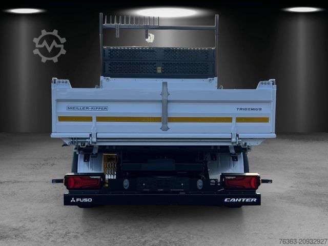 Kiepwagen bestelauto  7C18M eCanter Meiller Trigenius 3-Seiten mit Box