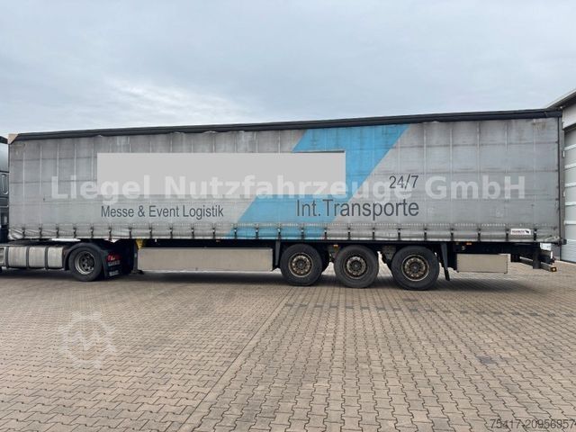 Semirimorchio con telone SCHMITZ CARGOBULL SCB S3T standard*Lift*SP*TÜV*Palettenkasten