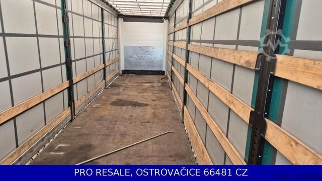 Semirimorchio con telone WIELTON NS3K MEGA + LIFTACHSE