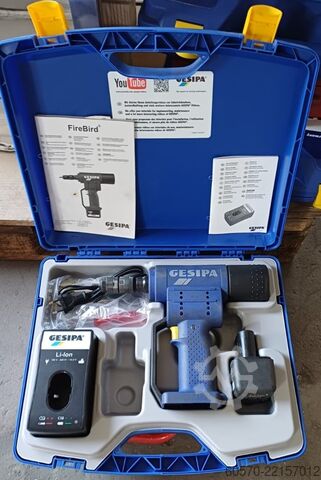 Herramienta de remachado – Colocador de tuercas remachables a batería Gesi­pa FireBird