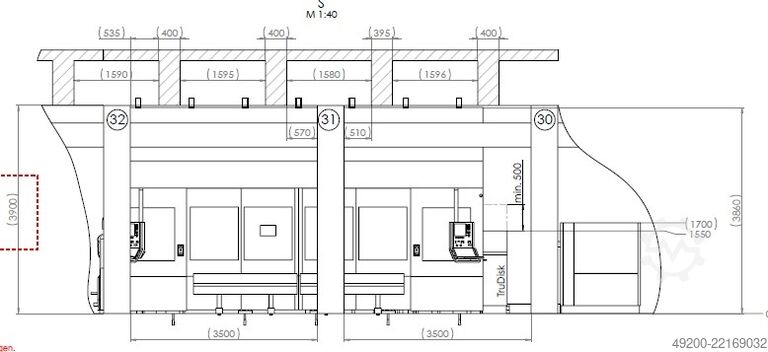 3D λέιζερ μηχάνημα κοπής TRUMPF TruLaser Cell 7040