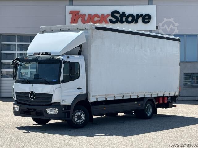 Kamion sa ravnom platformom i ceradom  Atego 1224L EDSCHA Curtainsider