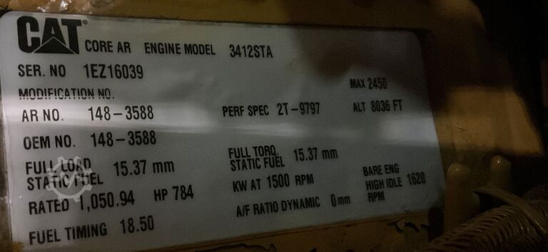 Aggregat Caterpillar 3412 STA, 900F