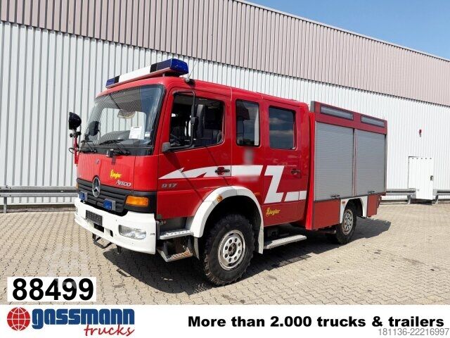 Tűzoltóautó Mercedes-Benz Atego 917 4x4, LF 10, Einzelbereifung, AT-Motor