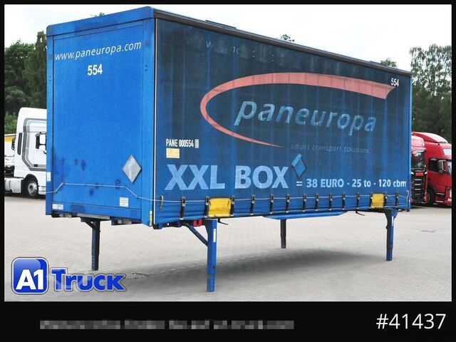 Chassis intercambiável com plataforma e lona KRONE Wechselbrücke Jumbo BDF 7,82, Code XL,