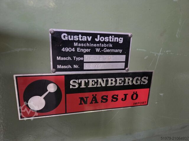 Tvärgående fanérsax Josting QFS 800