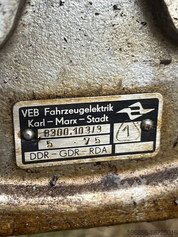 DDR TS8/8 motorpomp, 800 l/min, 28 PS. Motopompa DDR