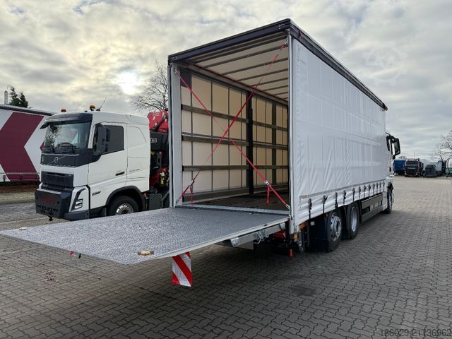 Biltransport lastbil MAN 26.440 6x2 mit Schwerlast-Ladebordwand Rampe