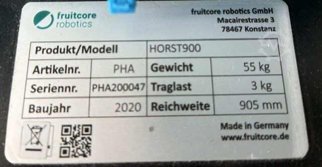 Industriële robot Fruitcore horst900