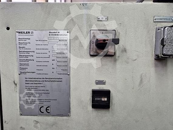 Devir kontrollü torna tezgahı WEILER E 50/1